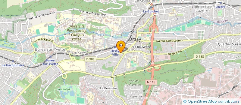 localisation de l'entreprise AMIN ASSISTANCE à ORSAY