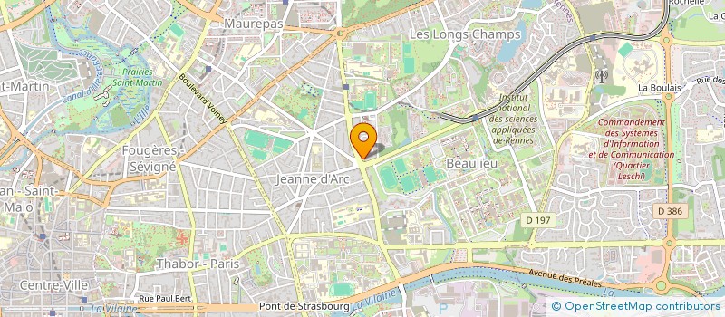 localisation de l'entreprise AMIN'JO à RENNES