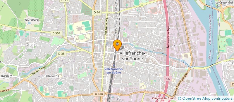 localisation de l'entreprise AMINA à VILLEFRANCHE-SUR-SAONE