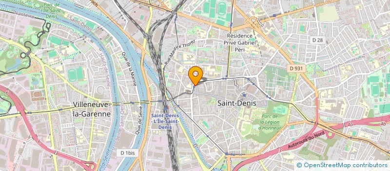 localisation de l'entreprise AMINA- IBF à SAINT-DENIS