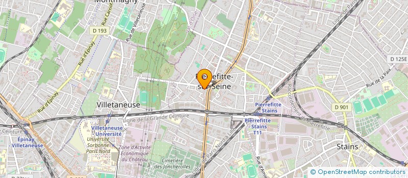 localisation de l'entreprise AMINA PLUS à PIERREFITTE-SUR-SEINE