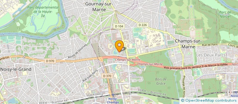 localisation de l'entreprise AMINATA SYLLA à CHAMPS-SUR-MARNE
