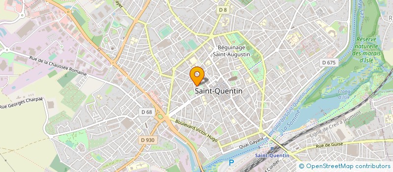 localisation de l'entreprise AMINCEA à SAINT-QUENTIN