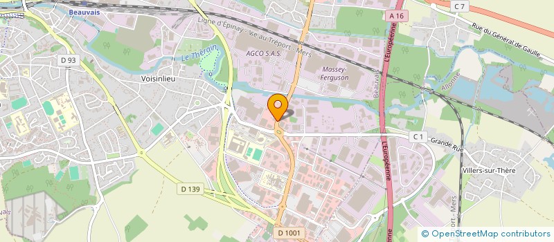 localisation de l'entreprise AMINCIFORM à BEAUVAIS