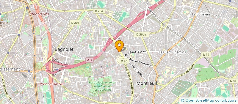 localisation de l'entreprise AMINE à MONTREUIL