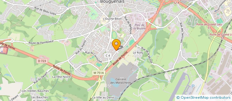 localisation de l'entreprise AMINE MKAOUAR CONSULT  BOUGUENAIS