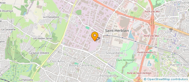 localisation de l'entreprise AMINEAU SAS à SAINT-HERBLAIN