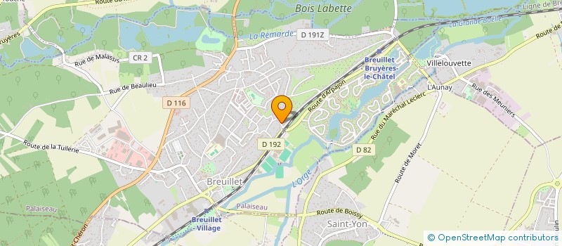 localisation de l'entreprise AMINFOR à BREUILLET