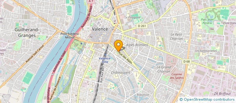 localisation de l'entreprise AMINFORMATIQUE  VALENCE