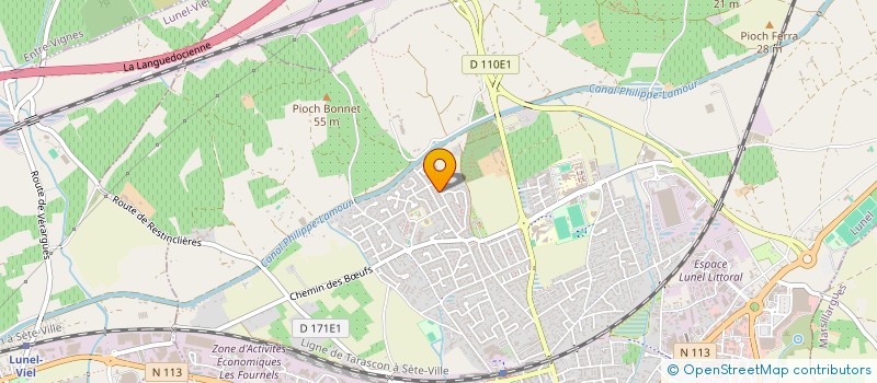 localisation de l'entreprise AMING à LUNEL