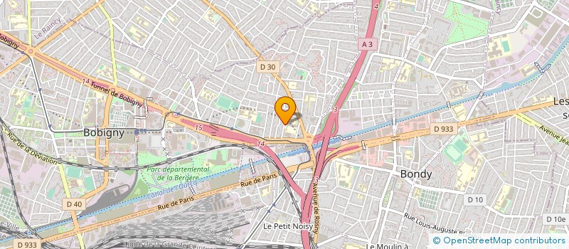 localisation de l'entreprise AMINI à BOBIGNY