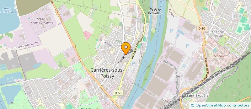 localisation de l'entreprise AMINI BAT  CARRIERES-SOUS-POISSY