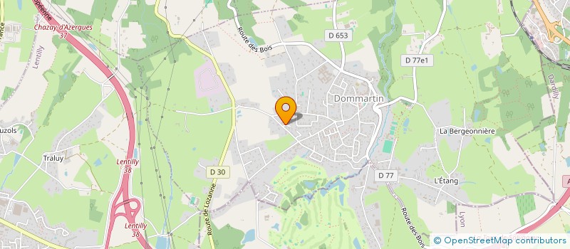 localisation de l'entreprise AMIPHARM RHONE ALPES à DOMMARTIN