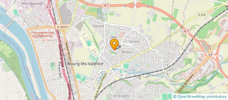 localisation de l'entreprise AMIPOST TELECOM à BOURG-LES-VALENCE