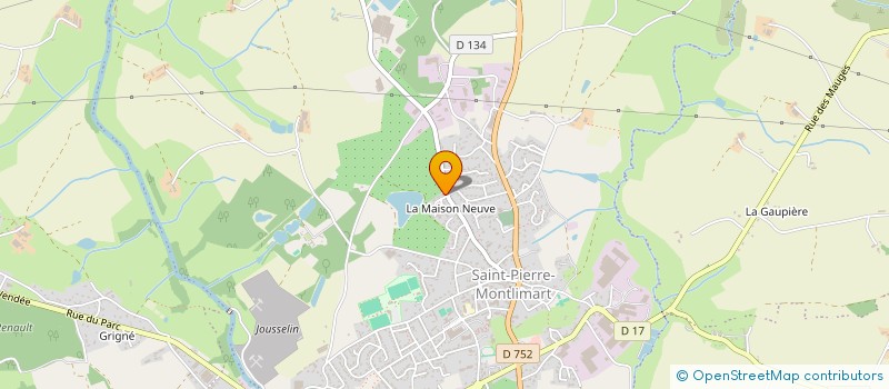 localisation de l'entreprise AMIPPRO 49 à BEAUPREAU-EN-MAUGES