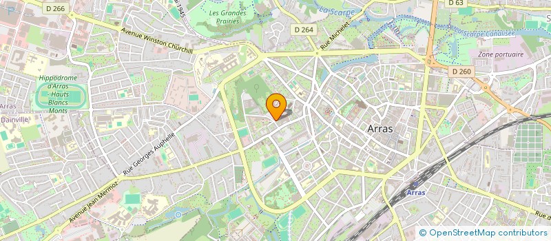 localisation de l'entreprise AMIPREF 62 à ARRAS
