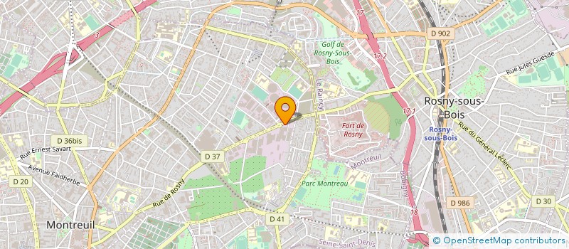 localisation de l'entreprise AMIR à MONTREUIL