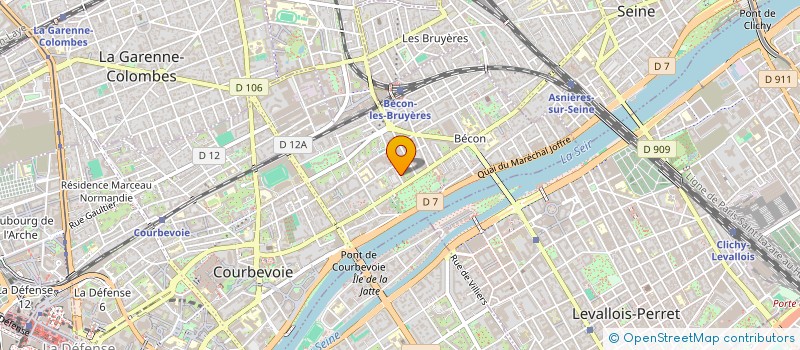 localisation de l'entreprise AMIR à COURBEVOIE
