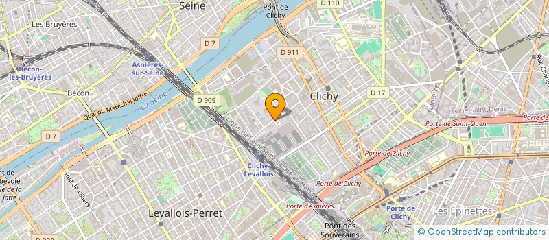 localisation de l'entreprise AMIR-BAT à CLICHY