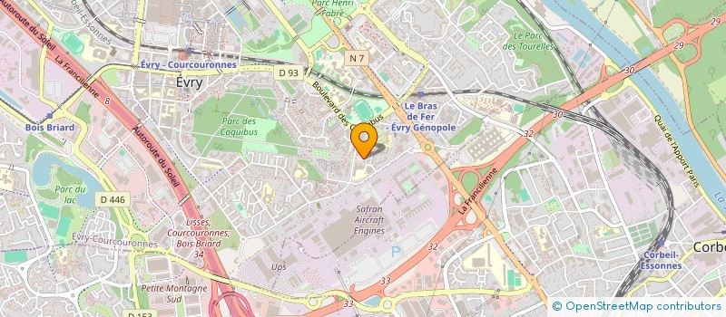 localisation de l'entreprise AMIRA à EVRY-COURCOURONNES