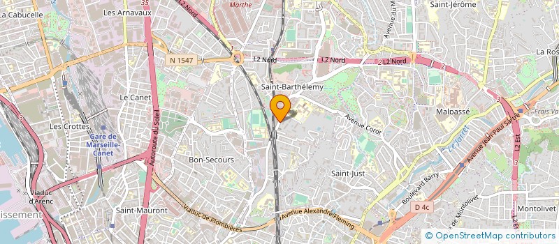 localisation de l'entreprise AMIRA à MARSEILLE