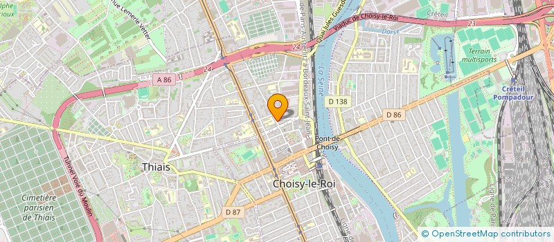 localisation de l'entreprise AMIRA  CHOISY-LE-ROI