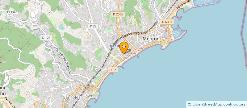 localisation de l'entreprise AMIRAL à MENTON
