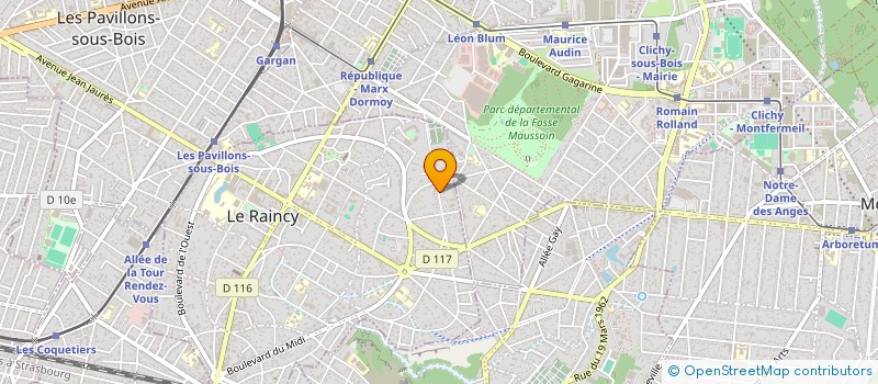 localisation de l'entreprise AMIRAL à LE RAINCY
