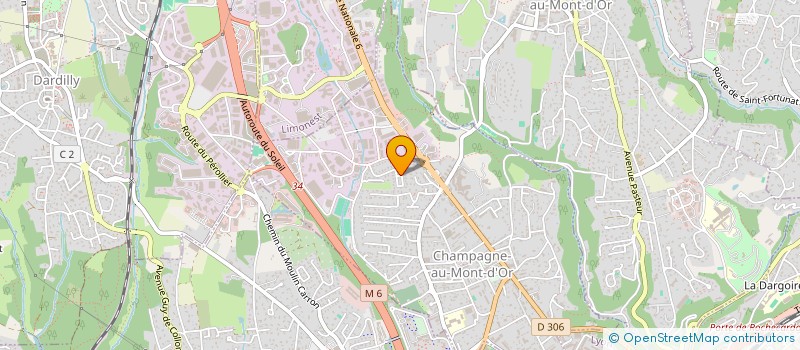 localisation de l'entreprise AMIRAL FINANCIERE  CHAMPAGNE-AU-MONT-D'OR