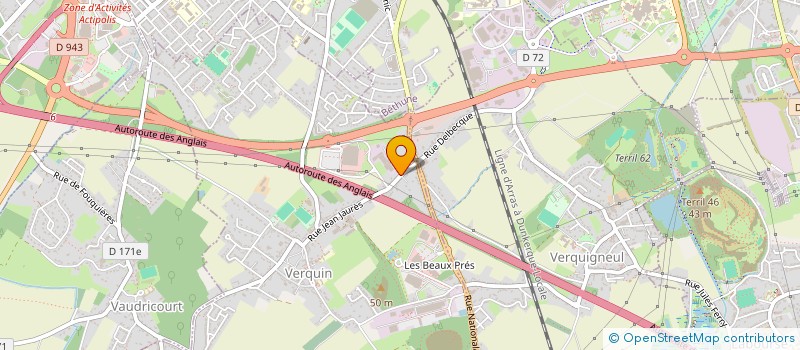 localisation de l'entreprise AMIRAL TRAVAUX  VERQUIN