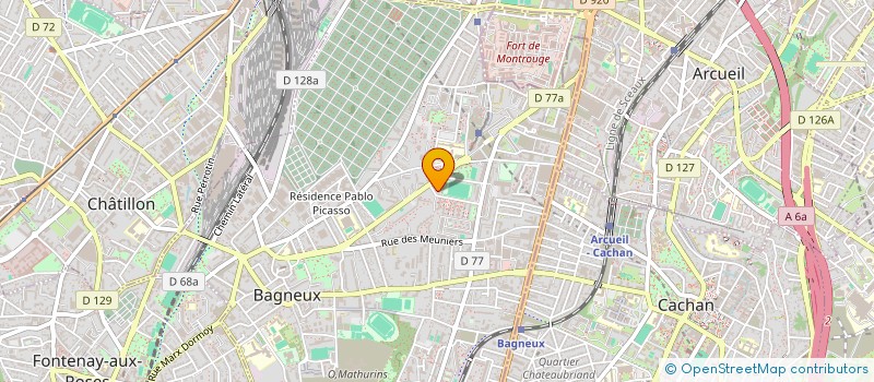 localisation de l'entreprise AMIRAS à BAGNEUX