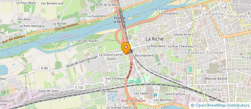 localisation de l'entreprise AMIRAULT IMMOBILIER  LA RICHE