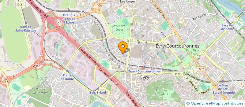 localisation de l'entreprise AMIRESO à EVRY-COURCOURONNES
