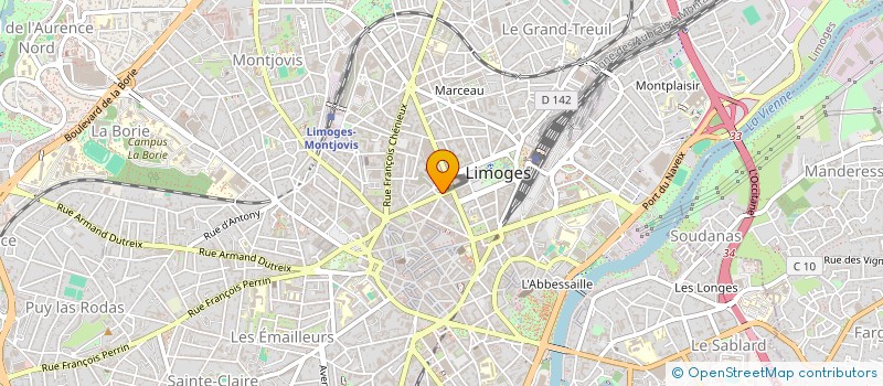 localisation de l'entreprise AMIS AGIR ENSEMBLE CONTRE CHOMAGE à LIMOGES