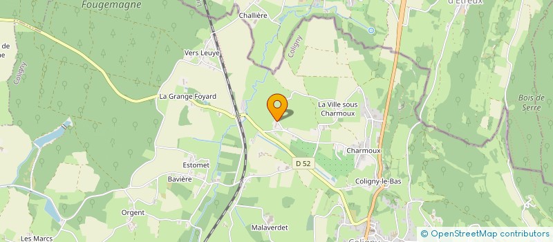 localisation de l'entreprise AMIS ANCIENNE ABBAYE ST PIERRE DE GIGNY  VILLEMOTIER