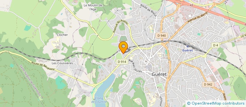 localisation de l'entreprise AMIS BIBLIOTH CENTRALE PRET à GUERET