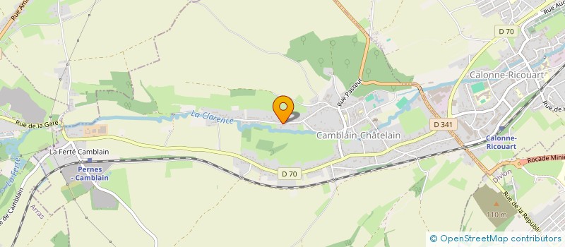 localisation de l'entreprise AMIS CANOTIERS A VOS PINCEAUX à CAMBLAIN-CHATELAIN