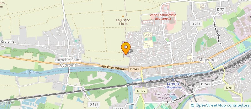 localisation de l'entreprise AMIS CHEMINS 89 à MIGENNES