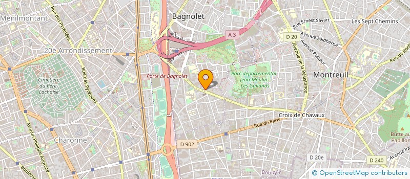 localisation de l'entreprise AMIS CONFEDERATION PAYSANNE à BAGNOLET