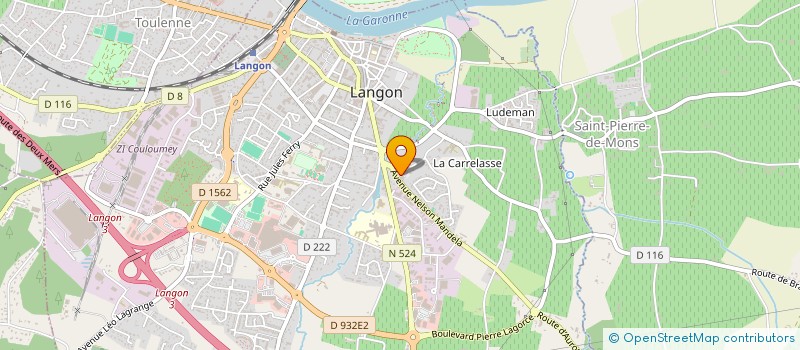 localisation de l'entreprise AMIS CROC à LANGON