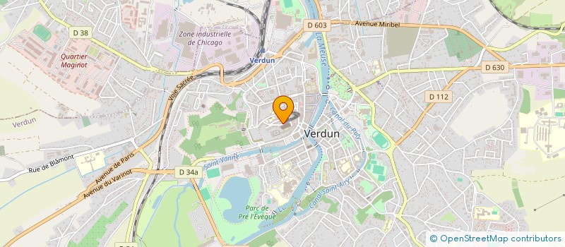 localisation de l'entreprise AMIS CTRE MONDIAL PAIX LIBERT DROIT HOMM à VERDUN