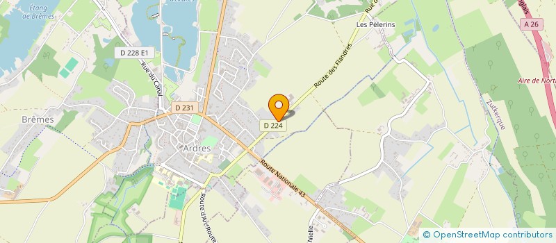 localisation de l'entreprise AMIS CYCLOS DE L'ARDRESIS  ARDRES