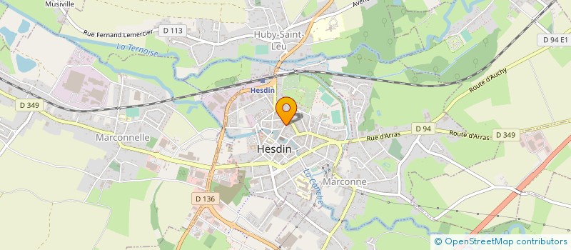 localisation de l'entreprise AMIS D'ART ET CREATION  HESDIN