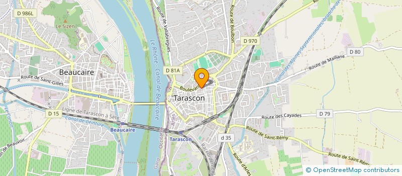 localisation de l'entreprise AMIS DE L ART DRAMATIQUE  TARASCON