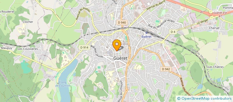 localisation de l'entreprise AMIS DE L ECOLE LAIQUE à GUERET