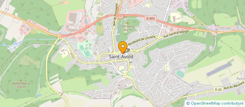 localisation de l'entreprise AMIS DE L'ENSEMBLE SCOLAIRE SAINTE CHRETIENNE  SAINT-AVOLD