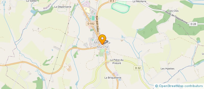 localisation de l'entreprise AMIS DE L'HIPPODROME J. GABIN à MOULINS-LA-MARCHE