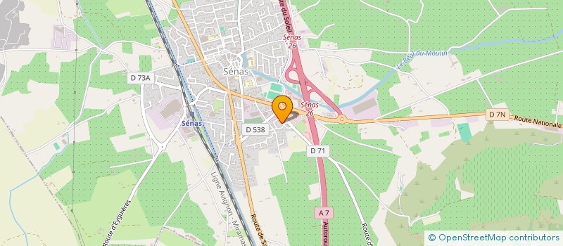 localisation de l'entreprise AMIS DE L INSTRUCTION LAIQUE DE SENAS  SENAS