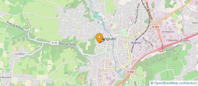 localisation de l'entreprise AMIS DE L'ORGUE DE BRIGNAIS à BRIGNAIS