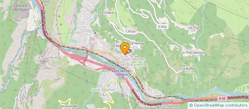 localisation de l'entreprise AMIS DE L ORGUE DE ST MICHEL DE MAURIENNE  SAINT-MICHEL-DE-MAURIENNE